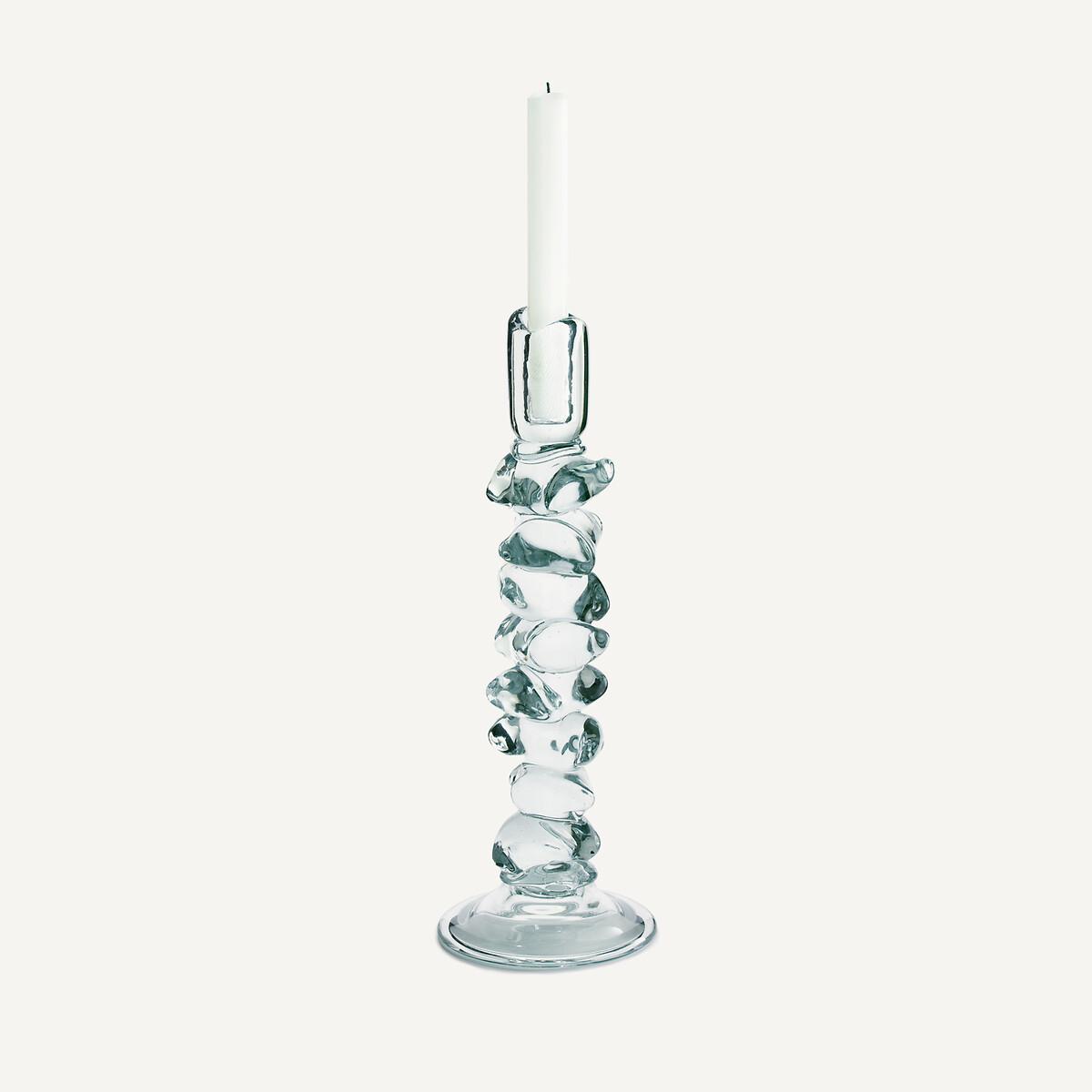 Qimera Transparent Glass Candlestick H35cm – image 2