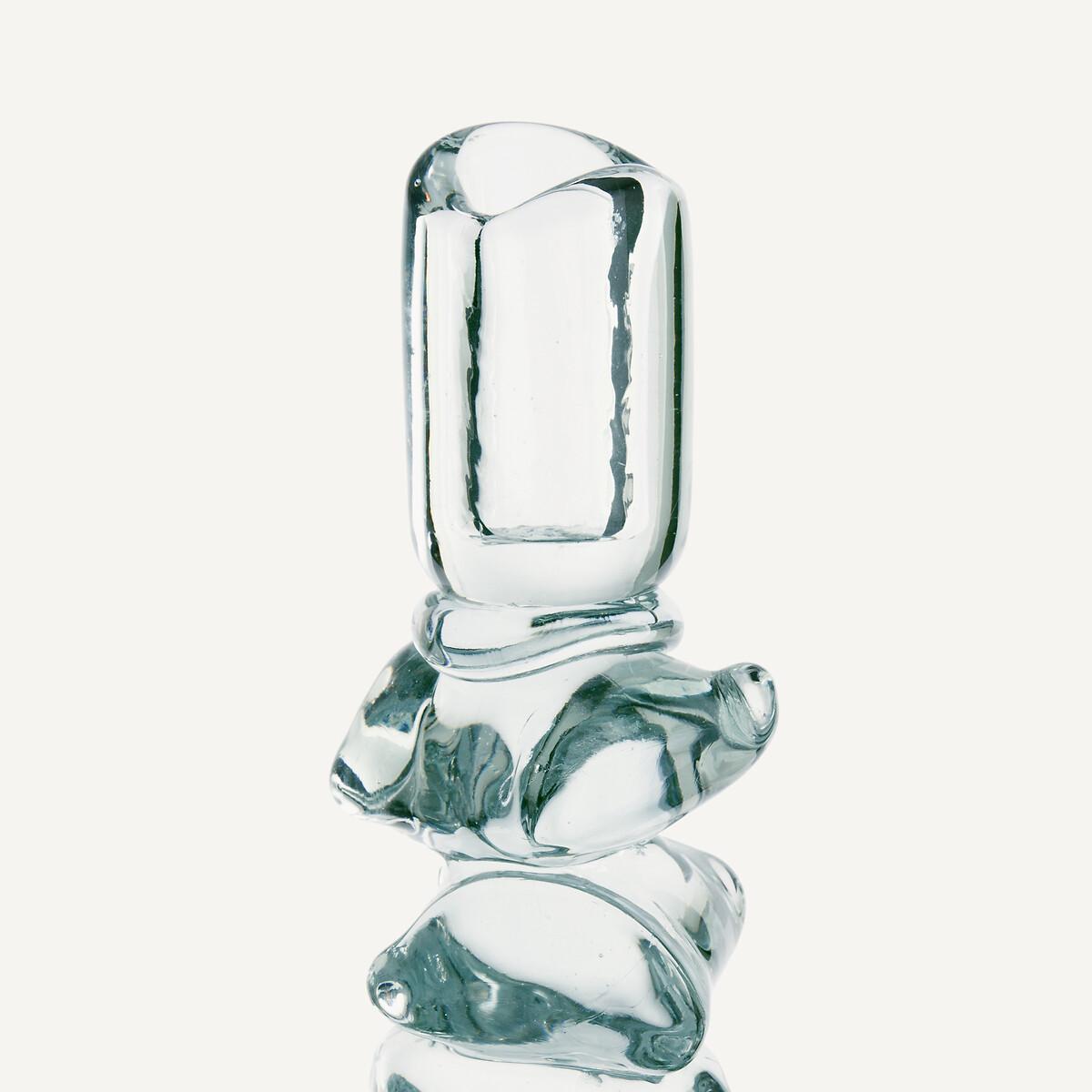 Qimera Transparent Glass Candlestick H35cm – image 3