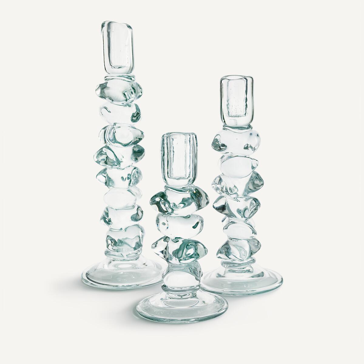 Qimera Transparent Glass Candlestick H35cm – image 5