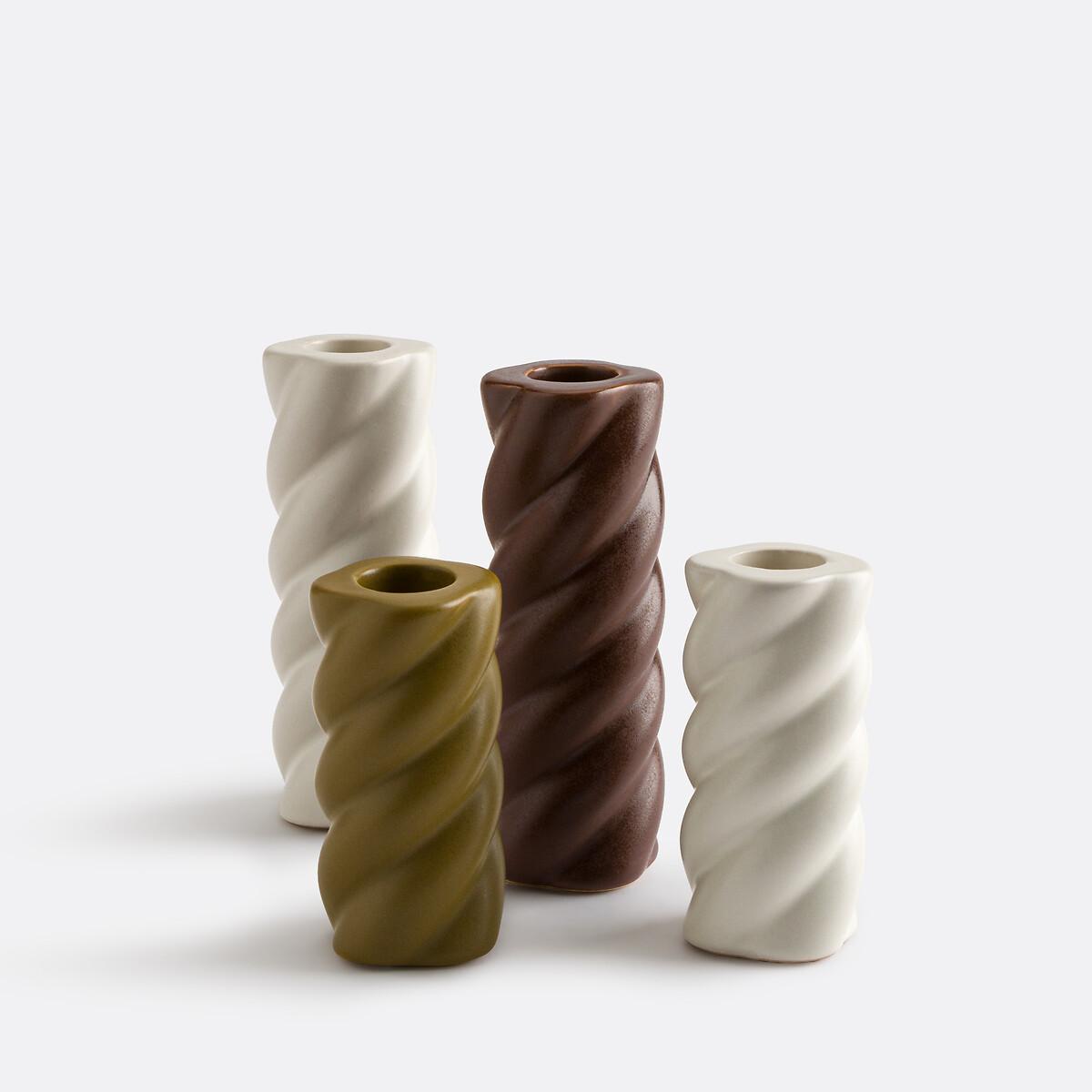 Twisted Ceramic Candle Holder H9cm, Vavy – image 4