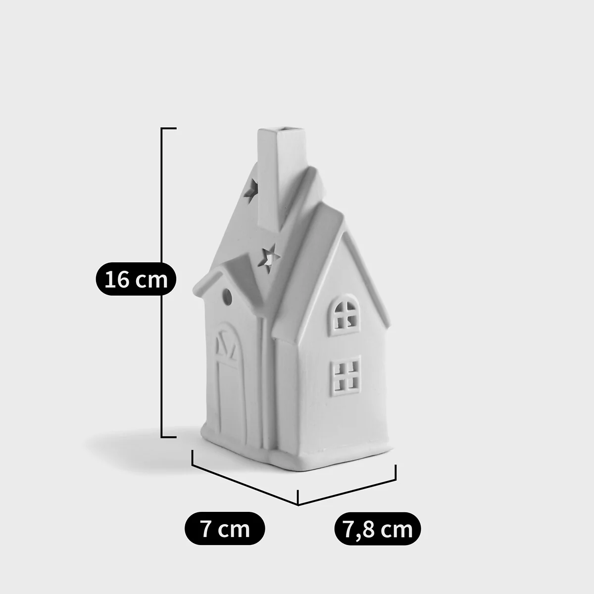 Caspar Ceramic House-Shaped Candle Holder – image 7