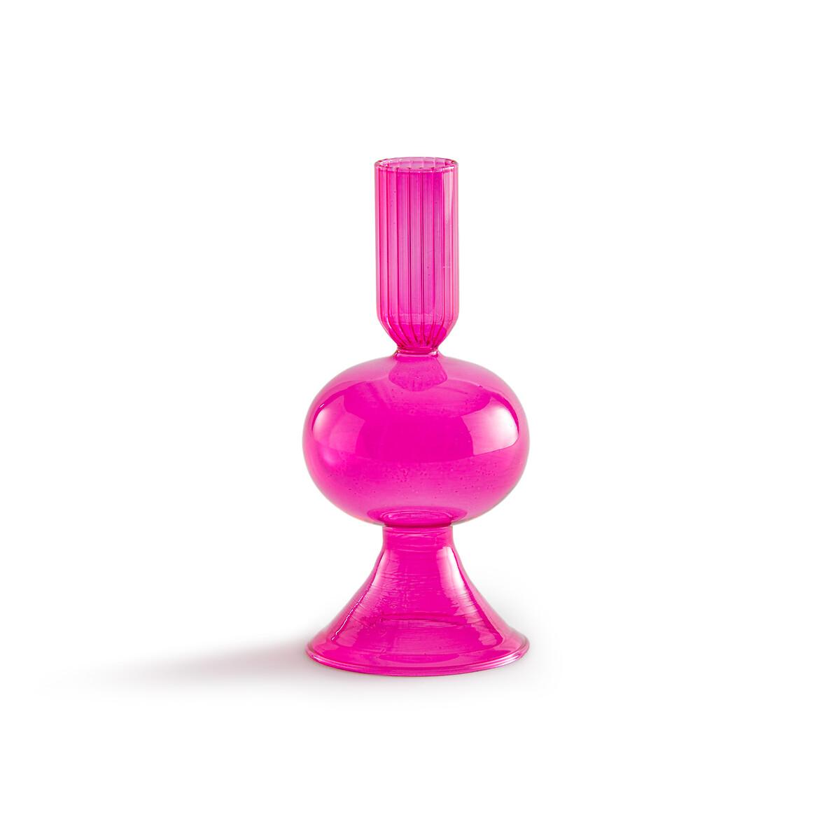 Pink October 14.5cm High Glass Candlestick – image 2