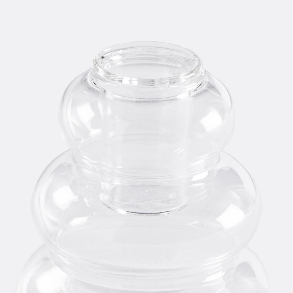 Hadi Set of 2 Transparent Glass Candle Holders – image 2