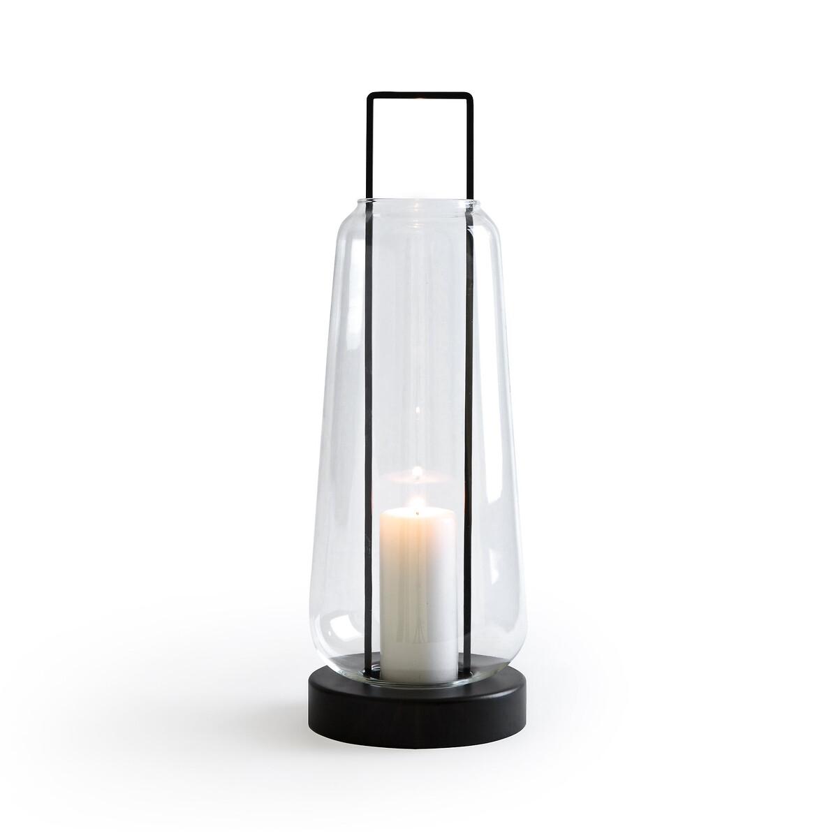 Yoroko H53cm Glass and Metal Lantern – image 2