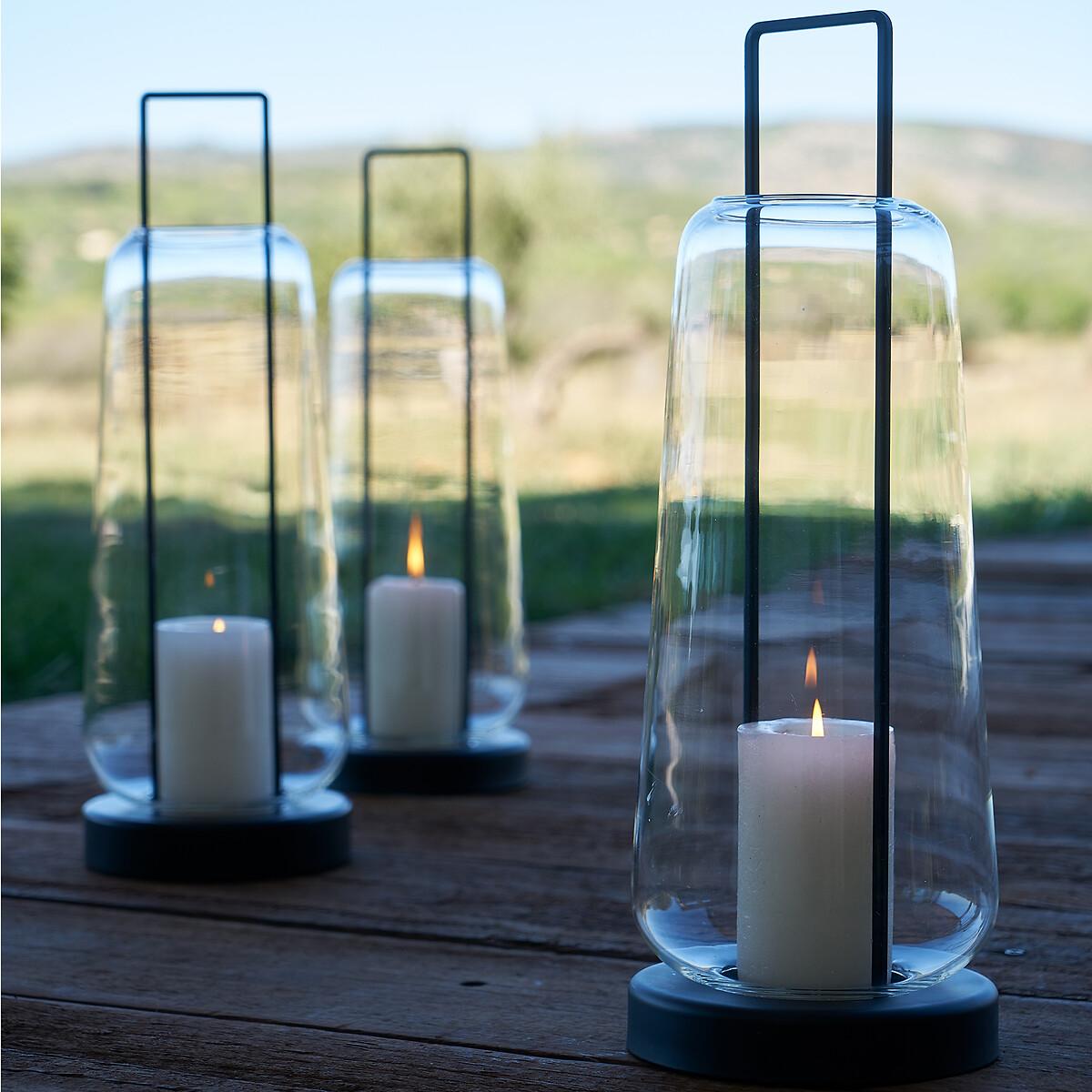 Yoroko H53cm Glass and Metal Lantern – image 14