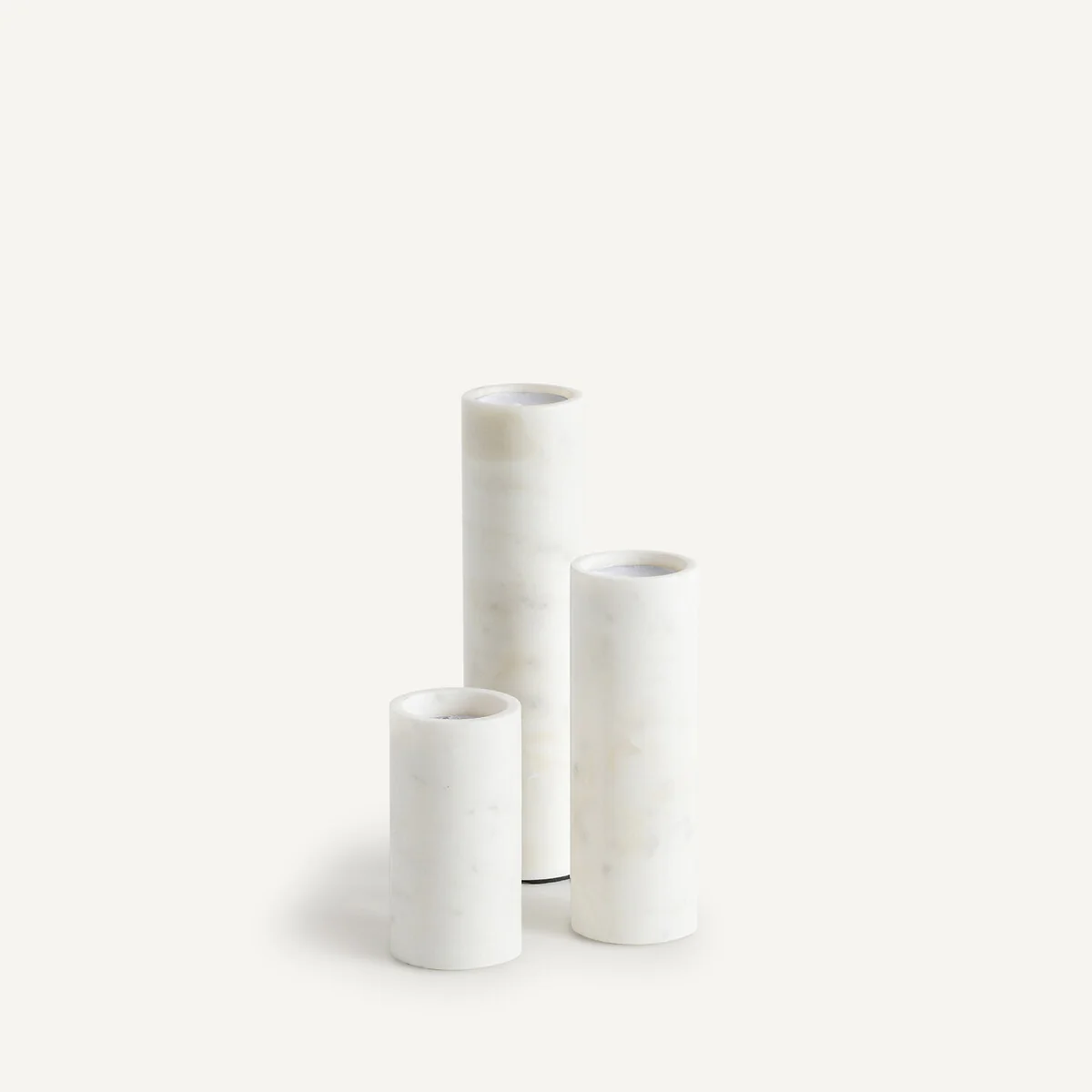 Set of 3 Scafi Marble Candle Holders – image 2