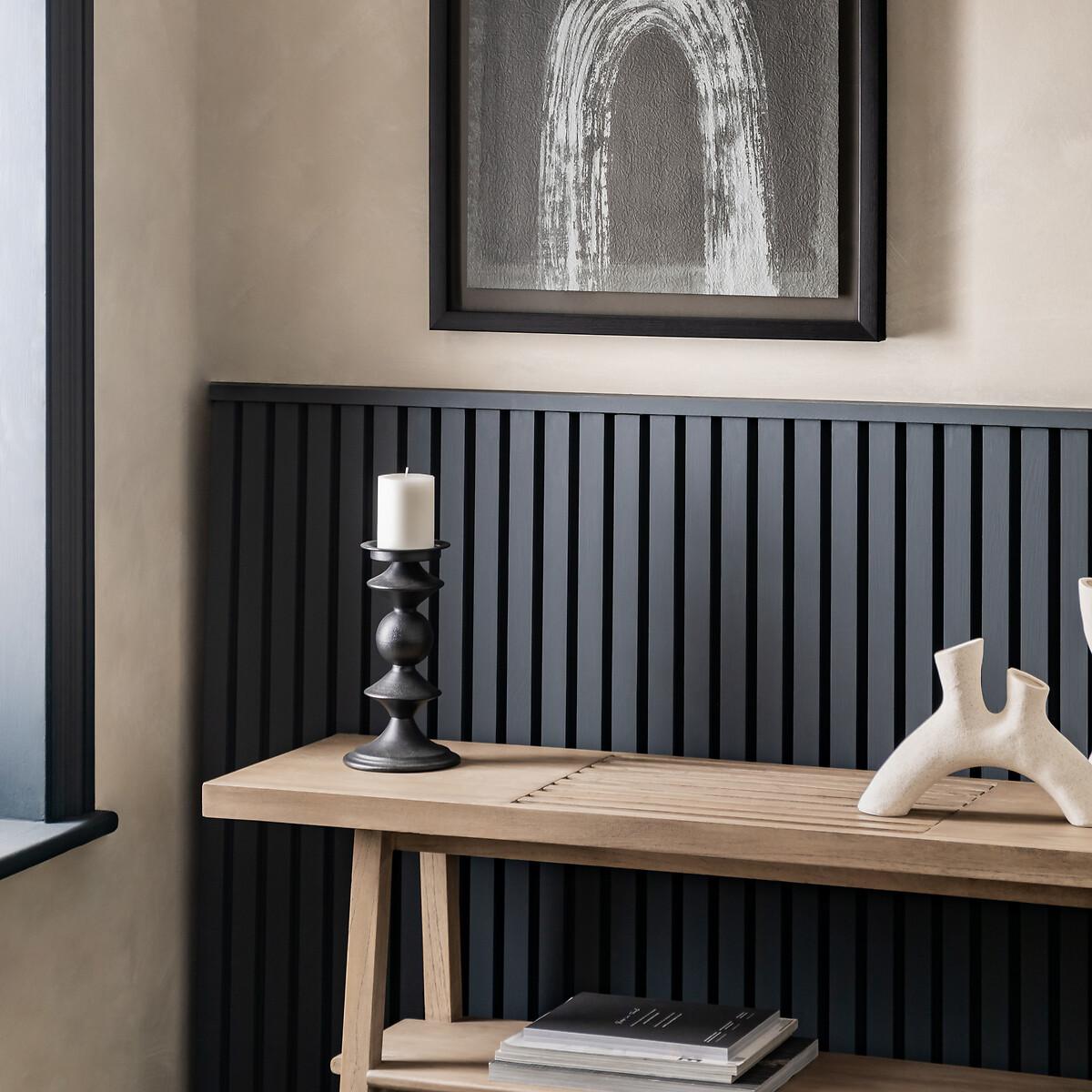 27cm Black Iron Pillar Candle Holder – image 3