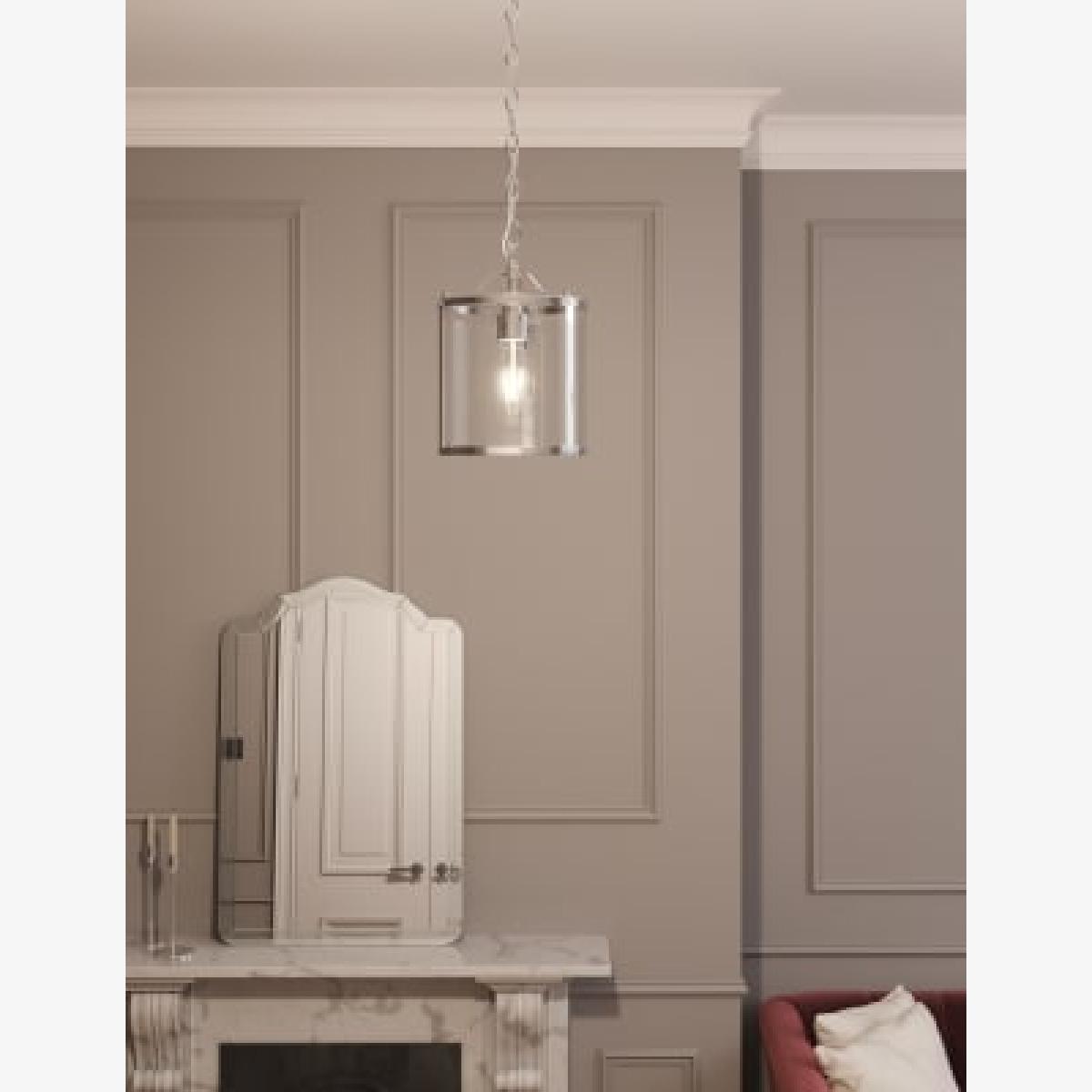 M&S Elizabeth Lantern Pendant - Chrome, Chrome – image 1