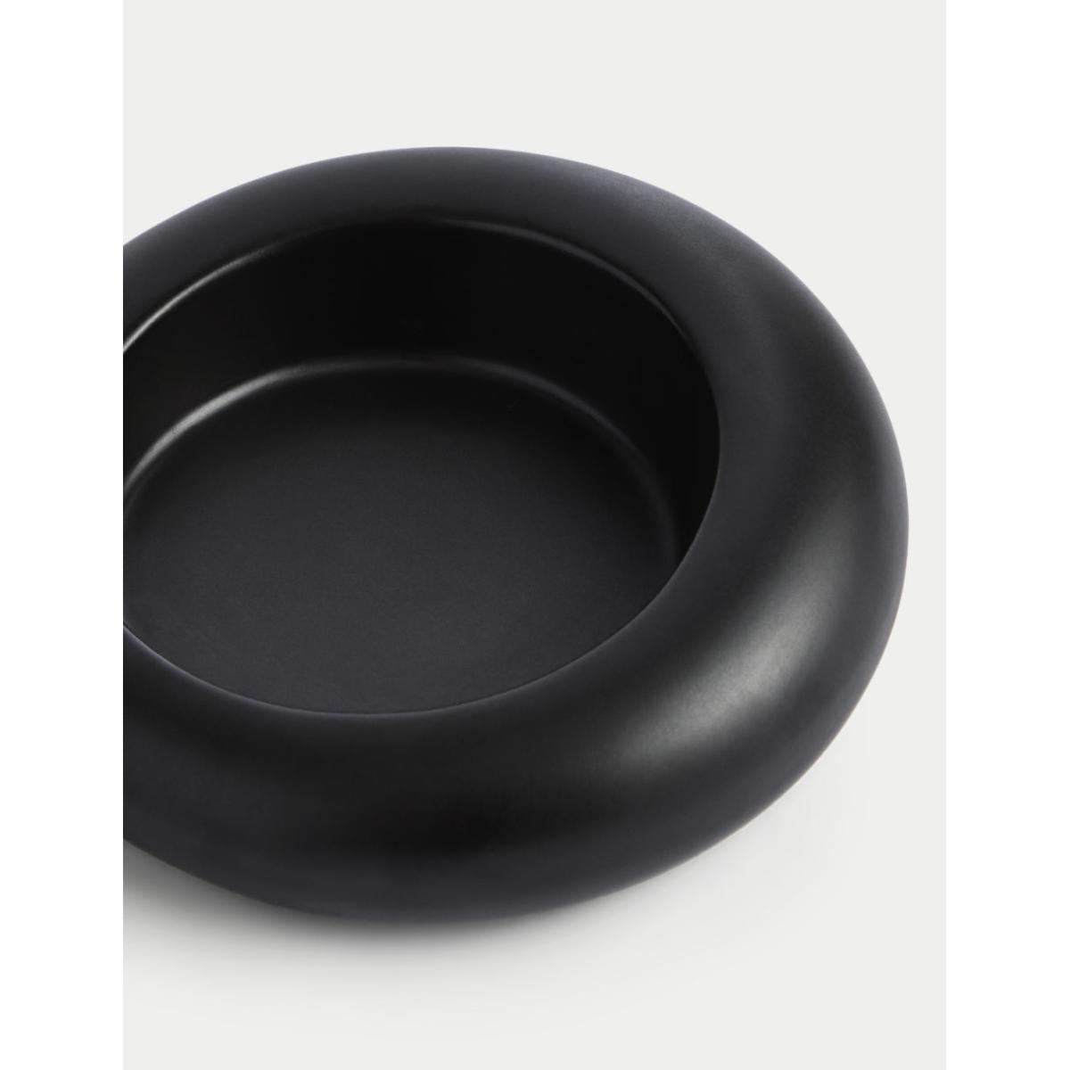 M&S X Kelly Hoppen Curved Pillar Candle Holder - Black, Black – image 3