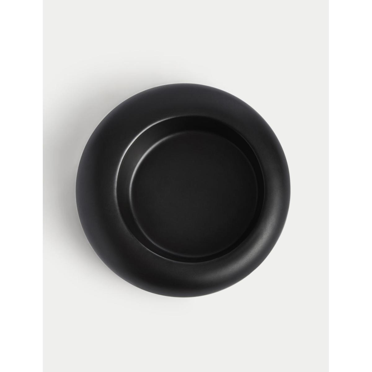 M&S X Kelly Hoppen Curved Pillar Candle Holder - Black, Black – image 4