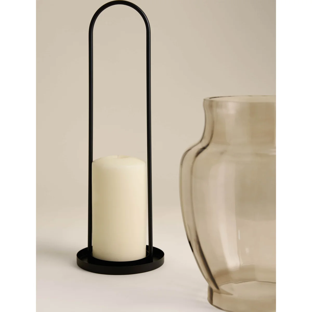 M&S Glass Optic Lantern Smoke – image 3