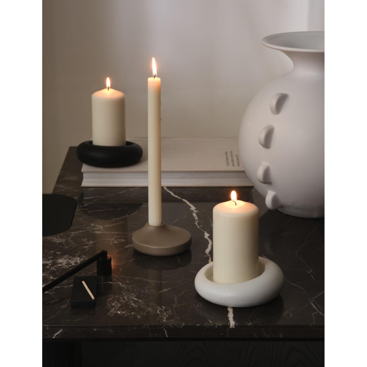 M&S X Kelly Hoppen Tapered Dinner Candle Holder - Neutral, Neutral – image 5