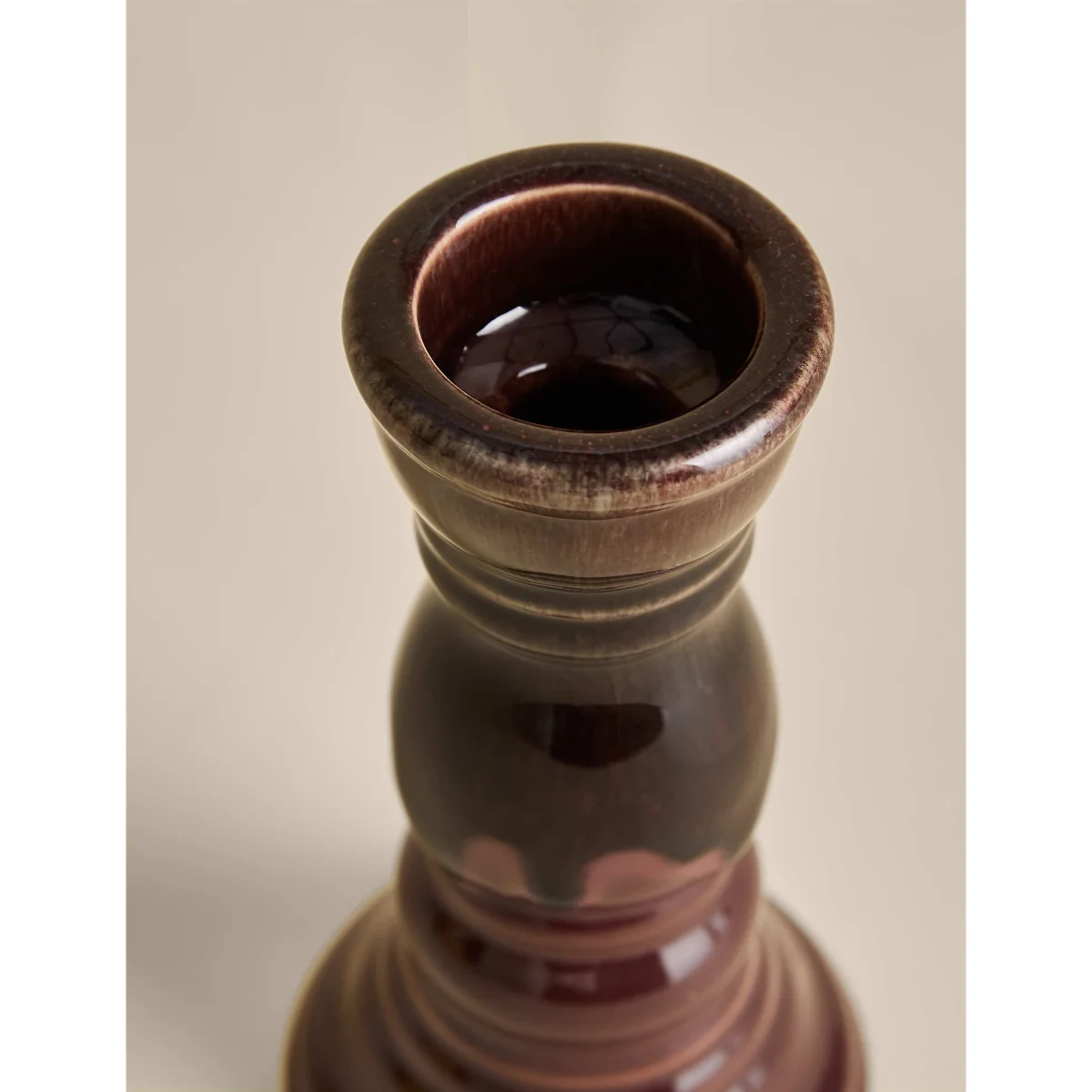 M&S Rounded Hybrid Candle Holder Purple – image 3