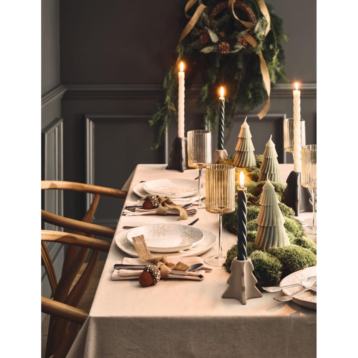 M&S Set of 3 Tree Shaped Ceramic Candle Holders - Multi, Multi – image 5