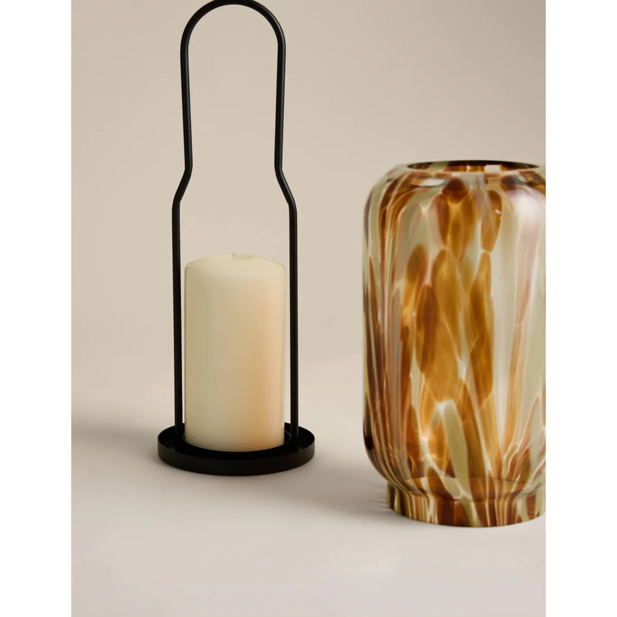 M&S Glass Confetti Lantern Multi – image 3