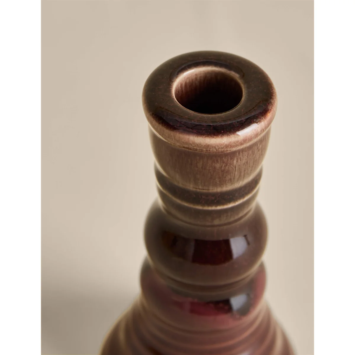 M&S Rounded Candle Holder Purple – image 2