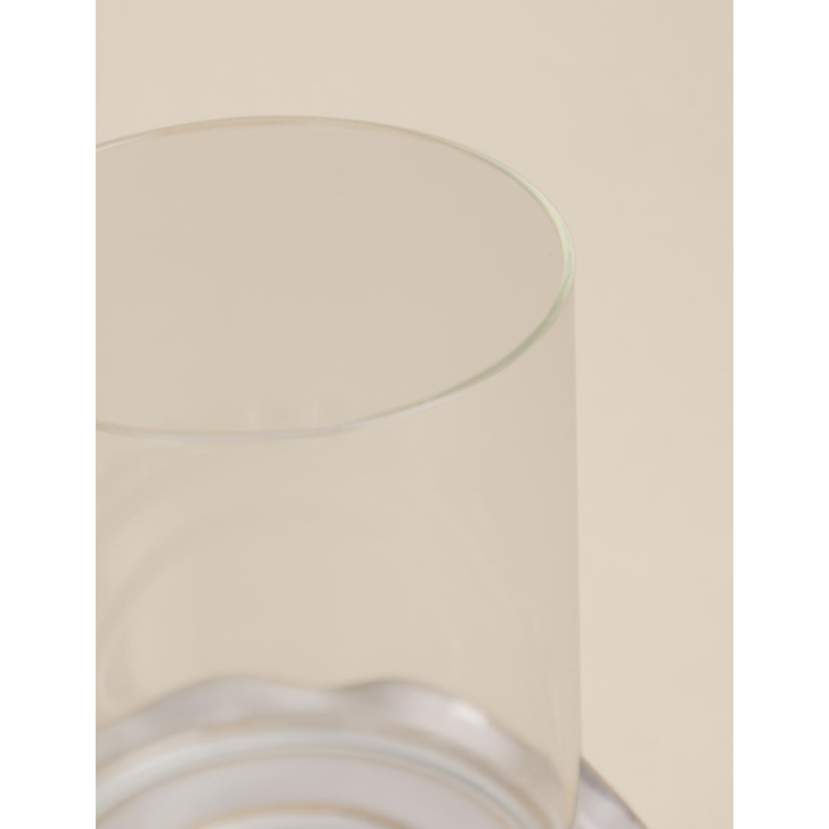 M&S Collection Frill Ceramic Hurricane Candle Holder - White, White – image 4