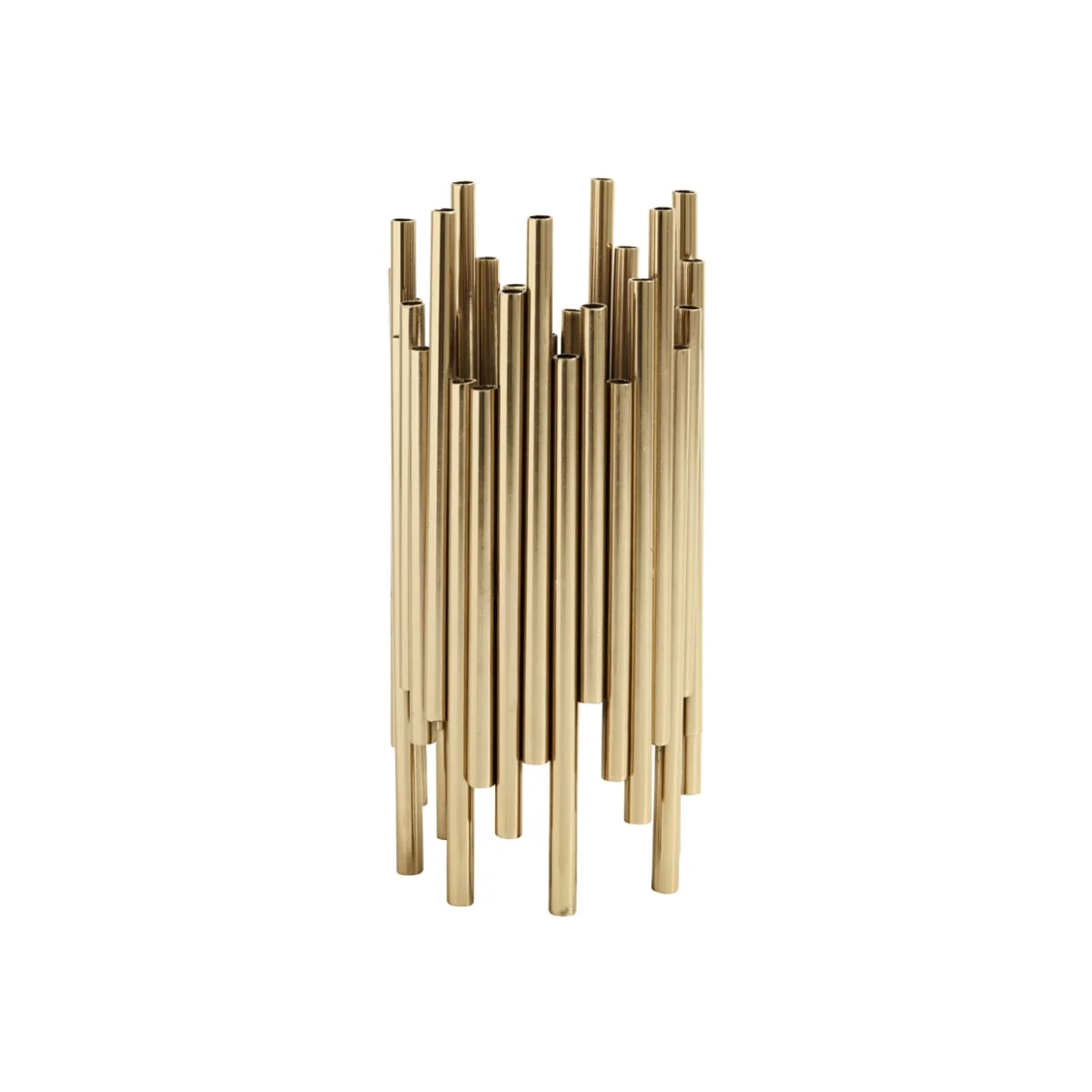 Brass Pipe Candle Holder - gft