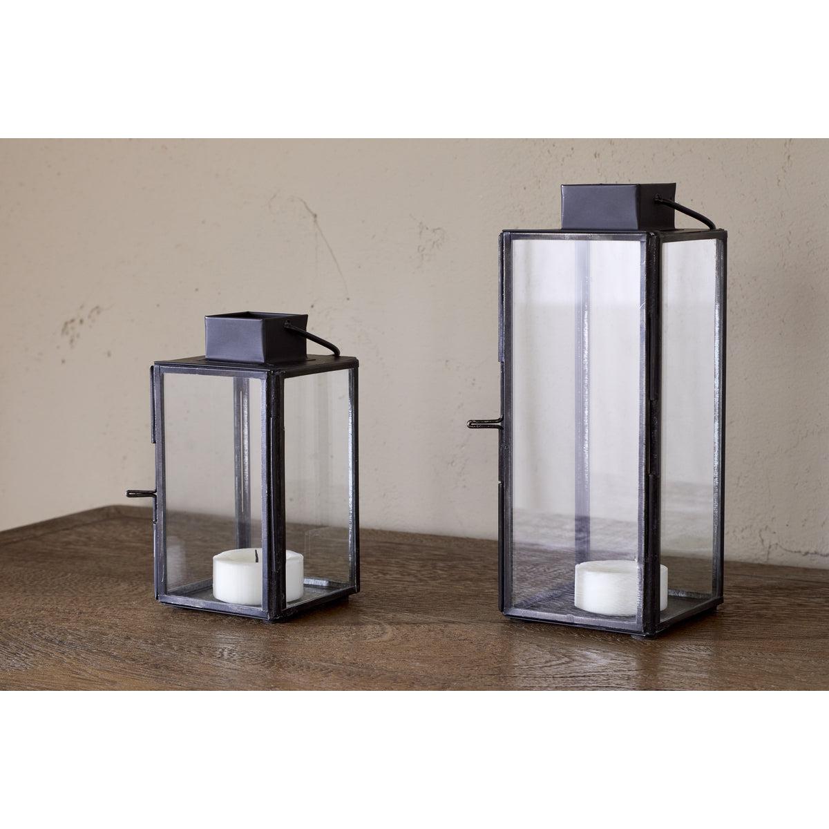 nkuku Sia Mini Table Lantern | Candles Holders & Lanterns | Black | Large – image 3