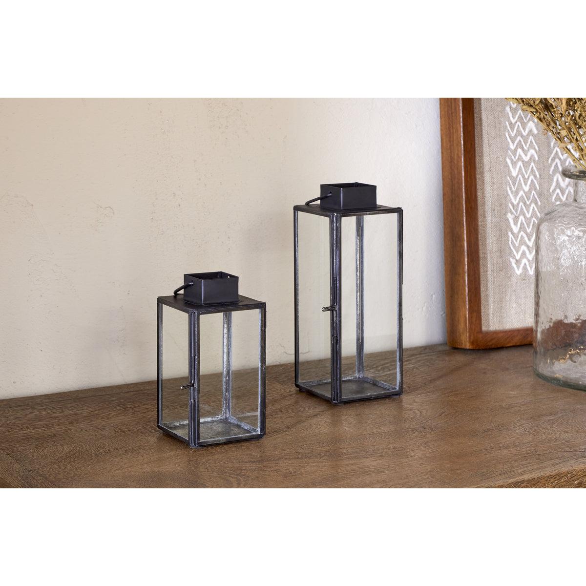 nkuku Sia Mini Table Lantern | Candles Holders & Lanterns | Black | Large – image 4