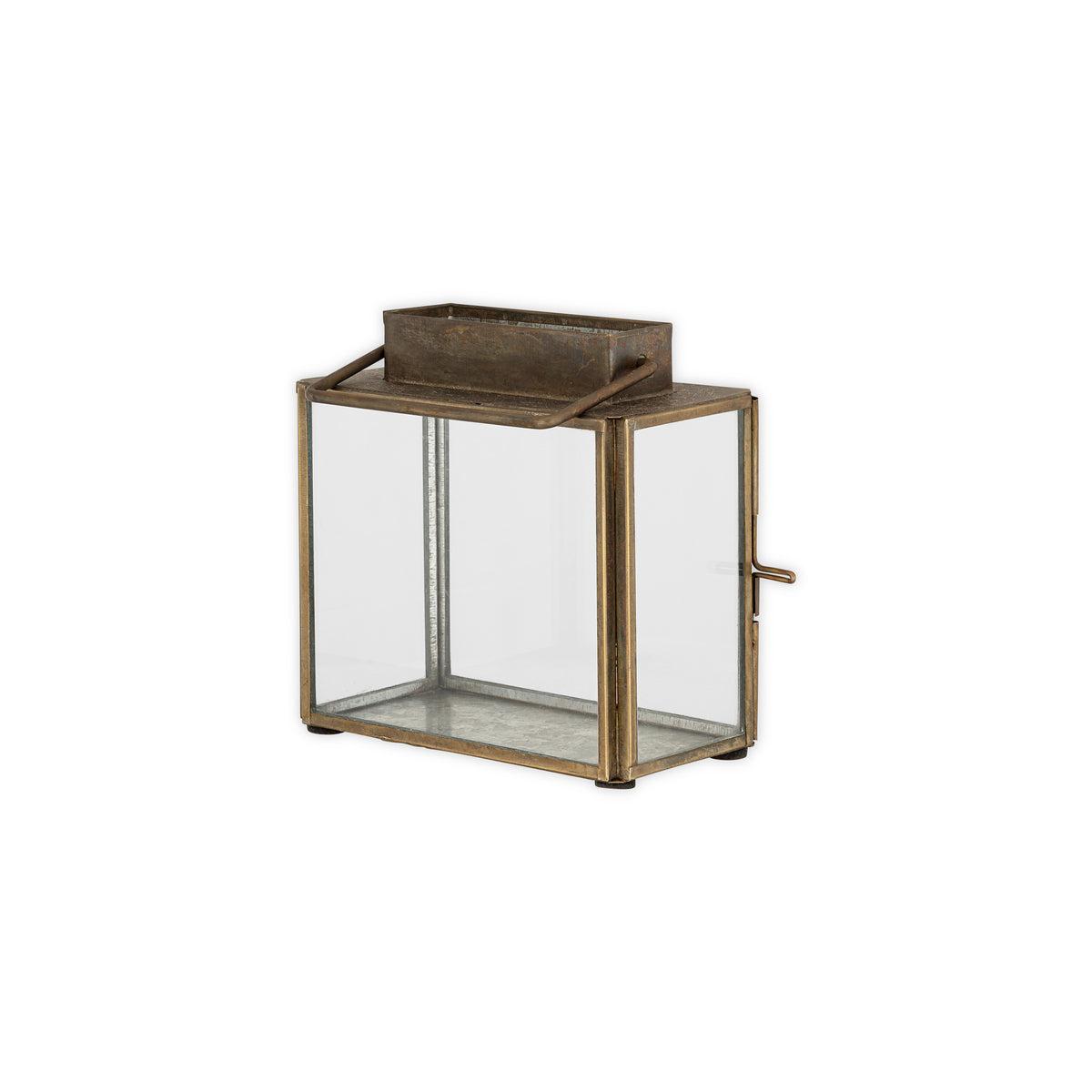 nkuku Obi Mini Table Lantern | Candles Holders & Lanterns | Antique Brass | Small – image 5