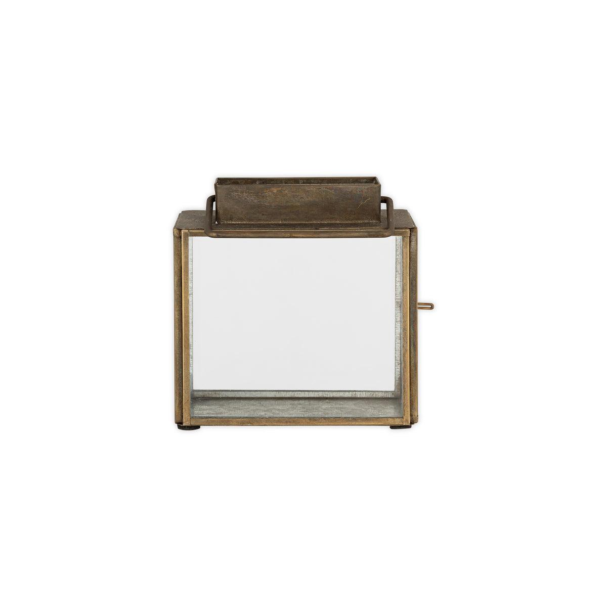 nkuku Obi Mini Table Lantern | Candles Holders & Lanterns | Antique Brass | Small – image 6