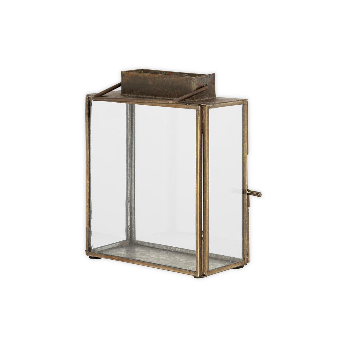 nkuku Obi Mini Table Lantern | Candles Holders & Lanterns | Antique Brass | Small – image 7