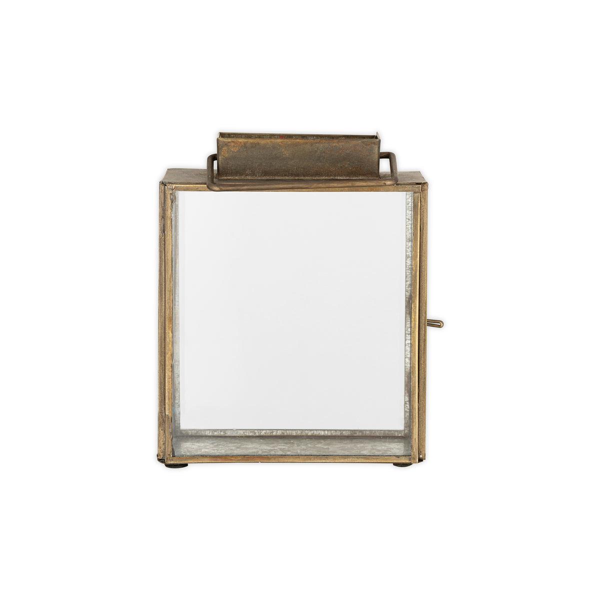 nkuku Obi Mini Table Lantern | Candles Holders & Lanterns | Antique Brass | Small – image 8