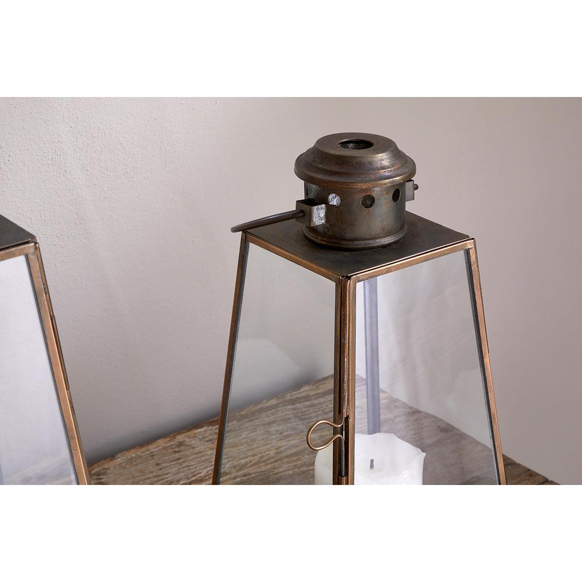 nkuku Giva Lantern | Candles Holders & Lanterns | Antique Brass | Small – image 4