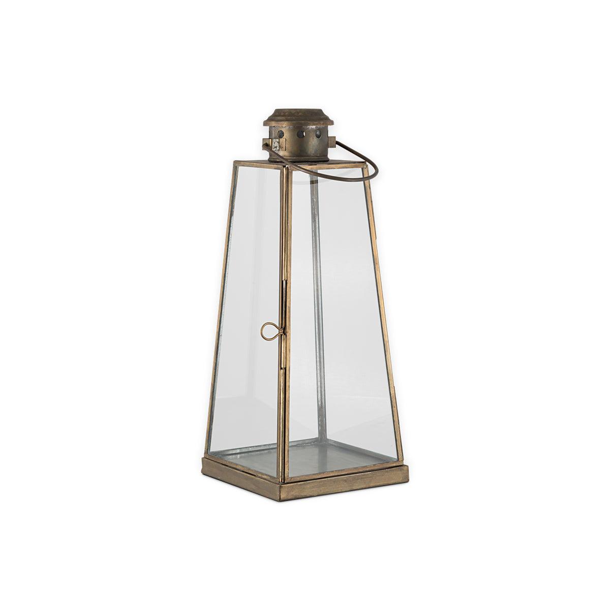 nkuku Giva Lantern | Candles Holders & Lanterns | Antique Brass | Small – image 6