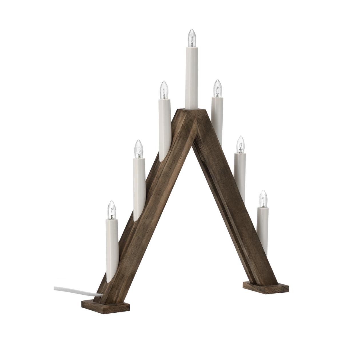 Scandi Living Nord advent candlestick 40 cm Dark stained – image 2