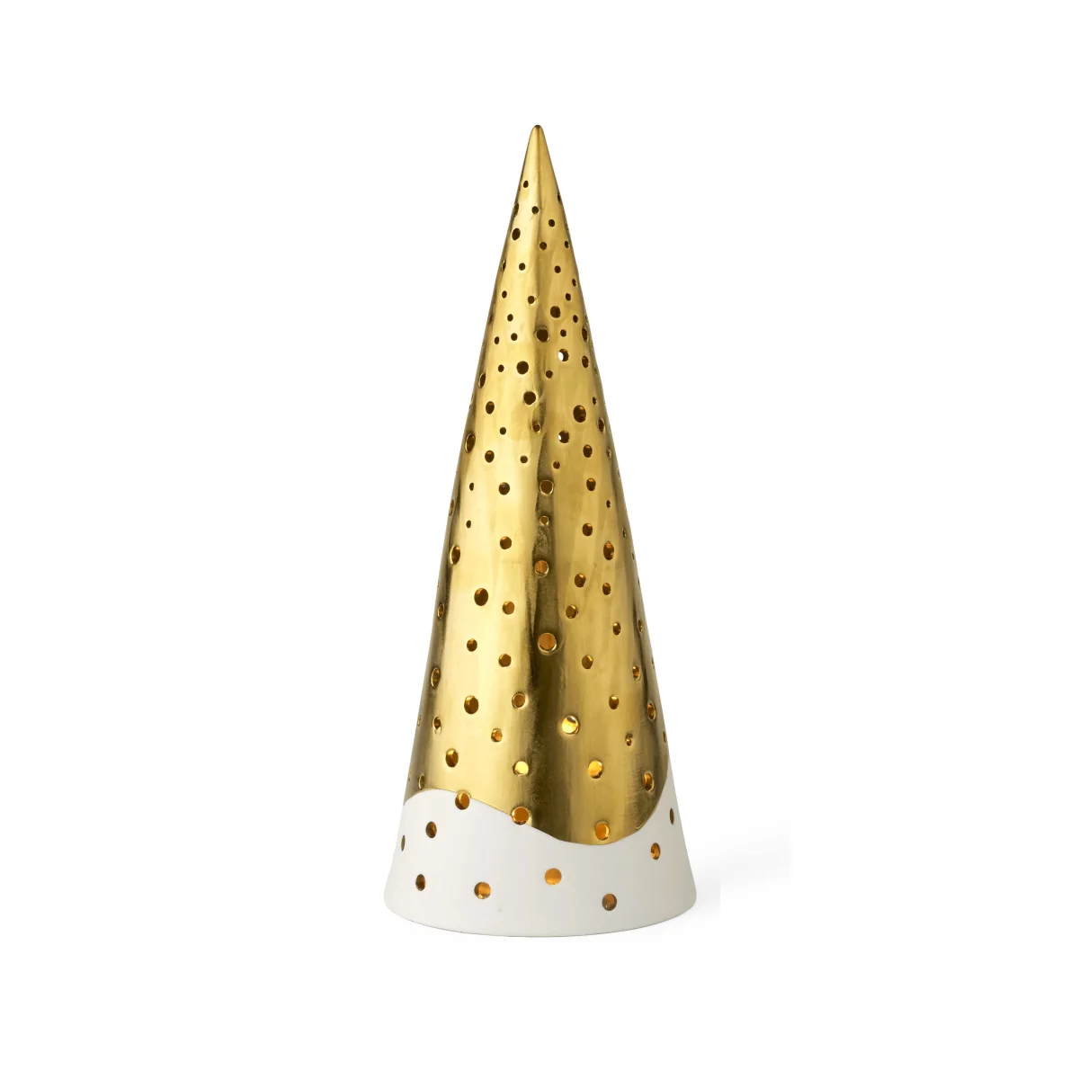 Kähler Nobili candle holder large Gold-white – image 5