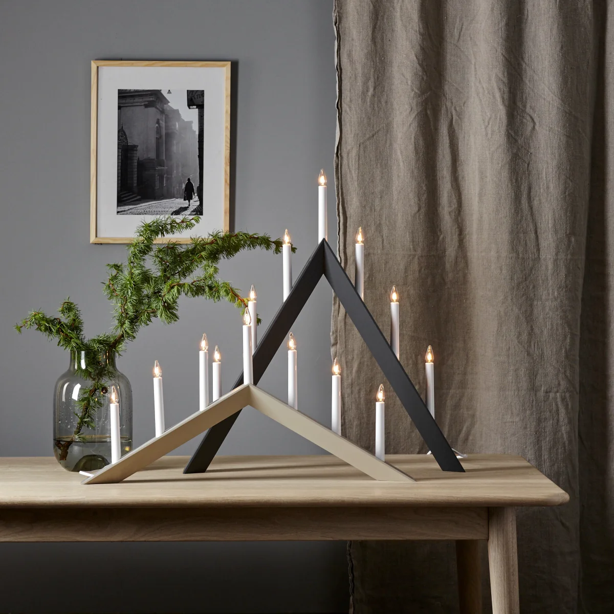 Arrow candle holders 64.5 cm Grey – image 2