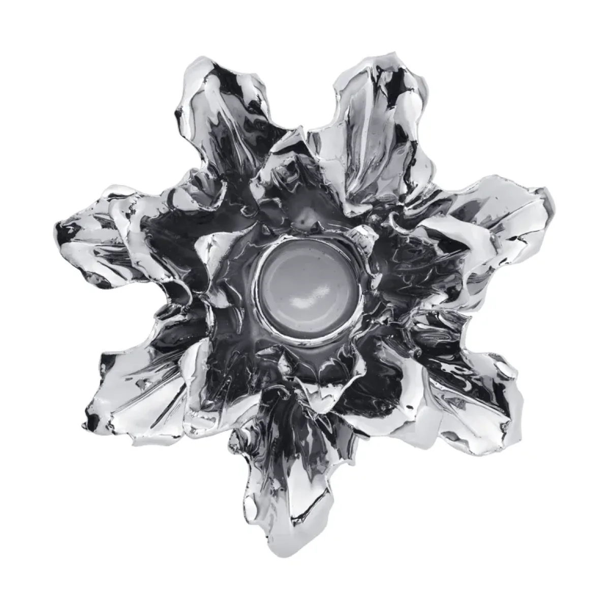 Ferm Living Holly Leaf candle holder Silver – image 2