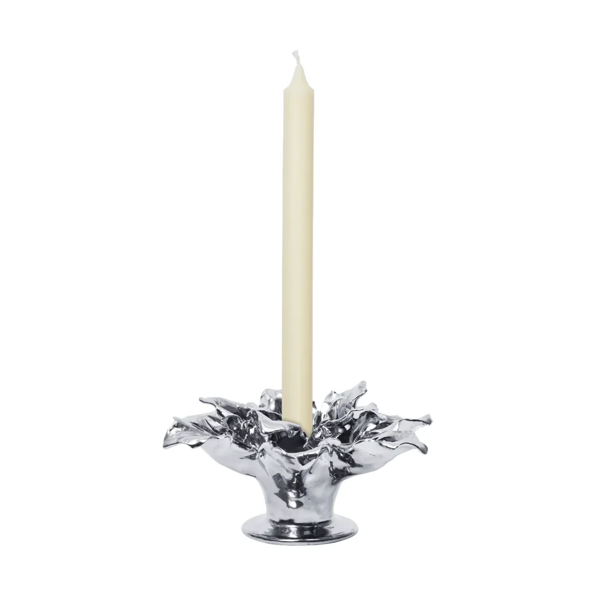 Ferm Living Holly Leaf candle holder Silver – image 4
