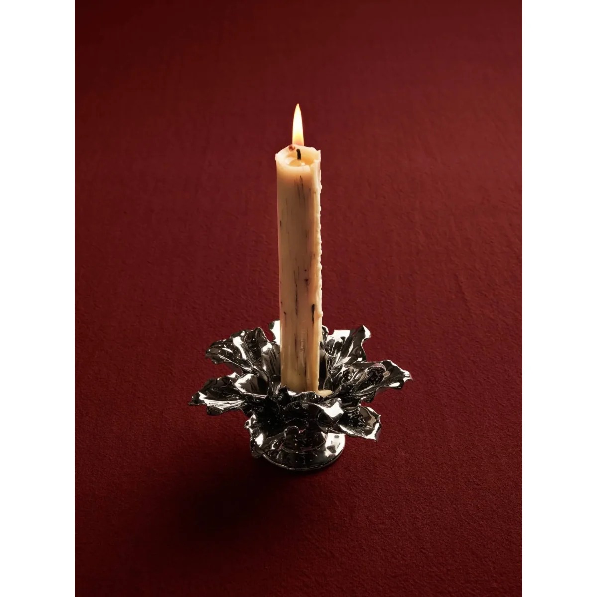 Ferm Living Holly Leaf candle holder Silver – image 5