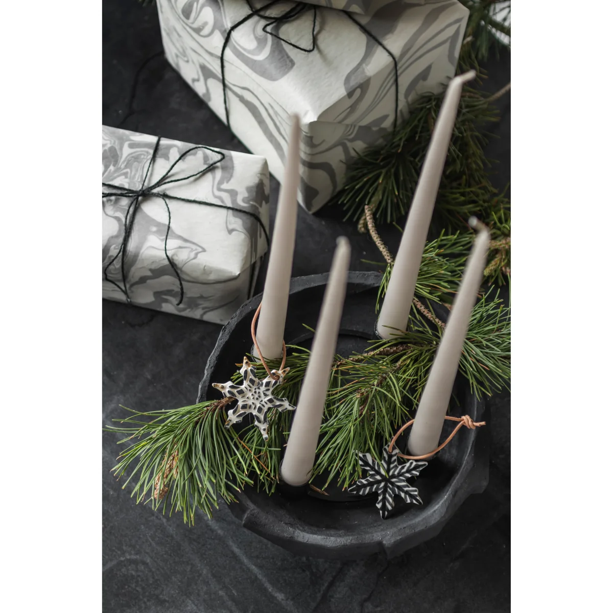Mette Ditmer Art Piece candle holder 23 cm Black – image 3