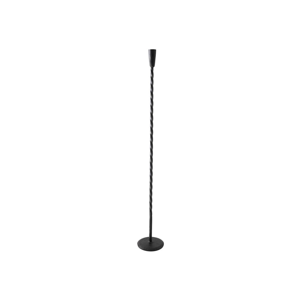 Tell Me More Twist floor candle holder 80 cm Black – image 1