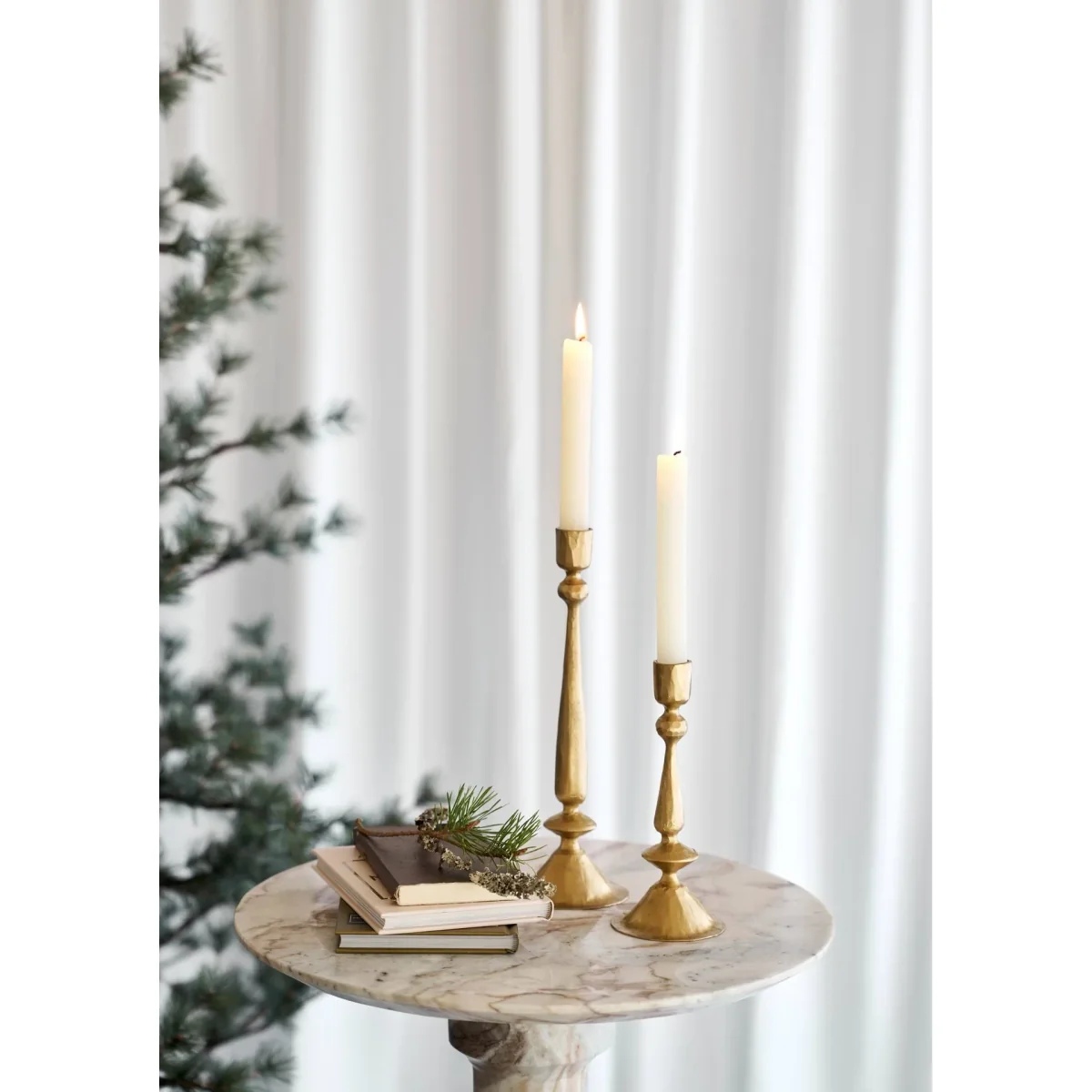 Lene Bjerre Inine candleholder Gold-coloured 9x9x29 cm – image 4