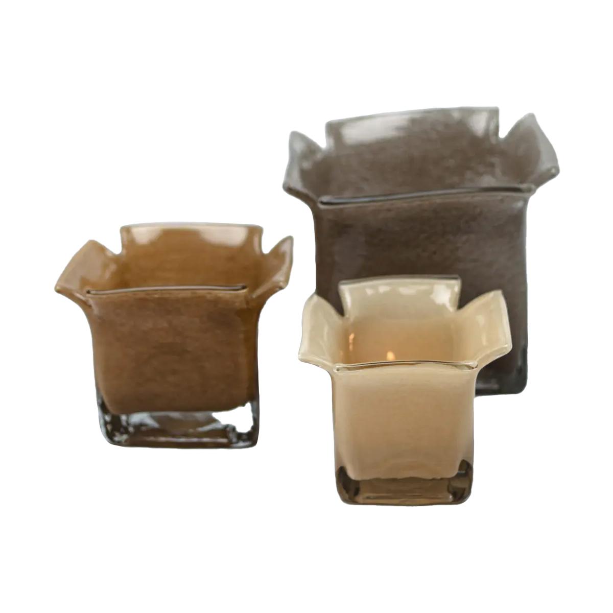 Olsson & Jensen Atlas candle lantern 15.5 cm Taupe – image 3