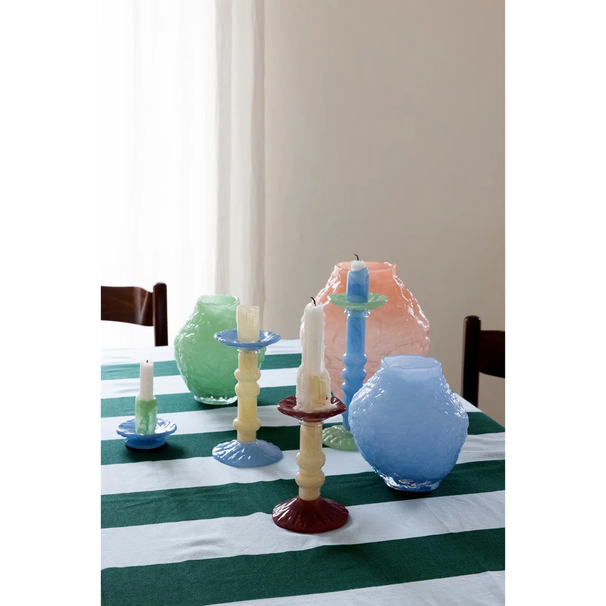 Byon Lara candle holder XS 9 cm Mint green-light blue – image 4