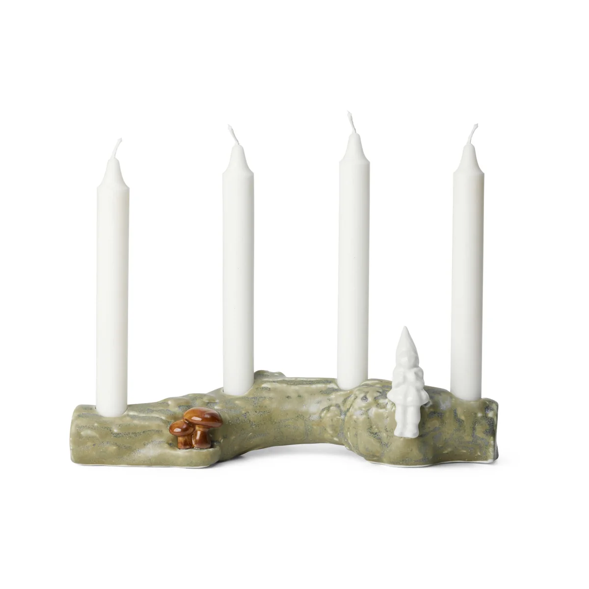 Kähler Christmas Tales advent candle holder mushroom Green – image 3