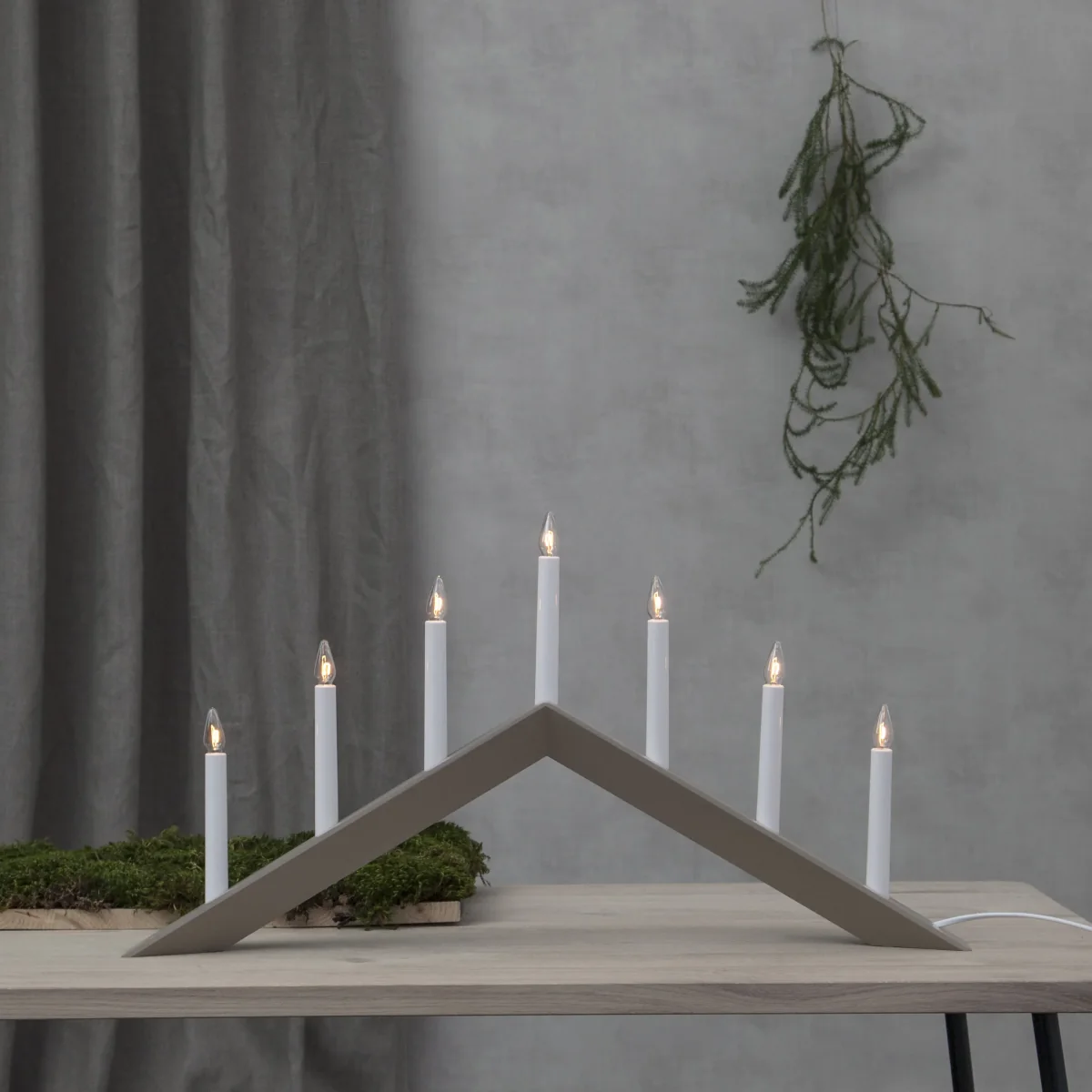 Arrow candle holder 36 cm Beige – image 3