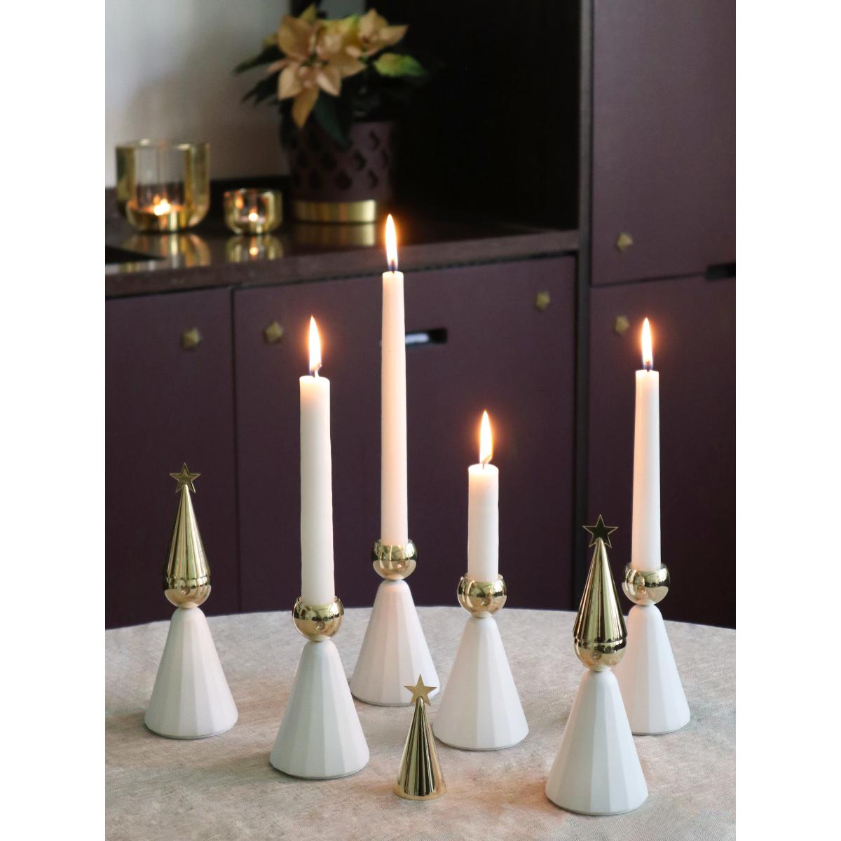 KLONG Soprano candle holder White-brass – image 4