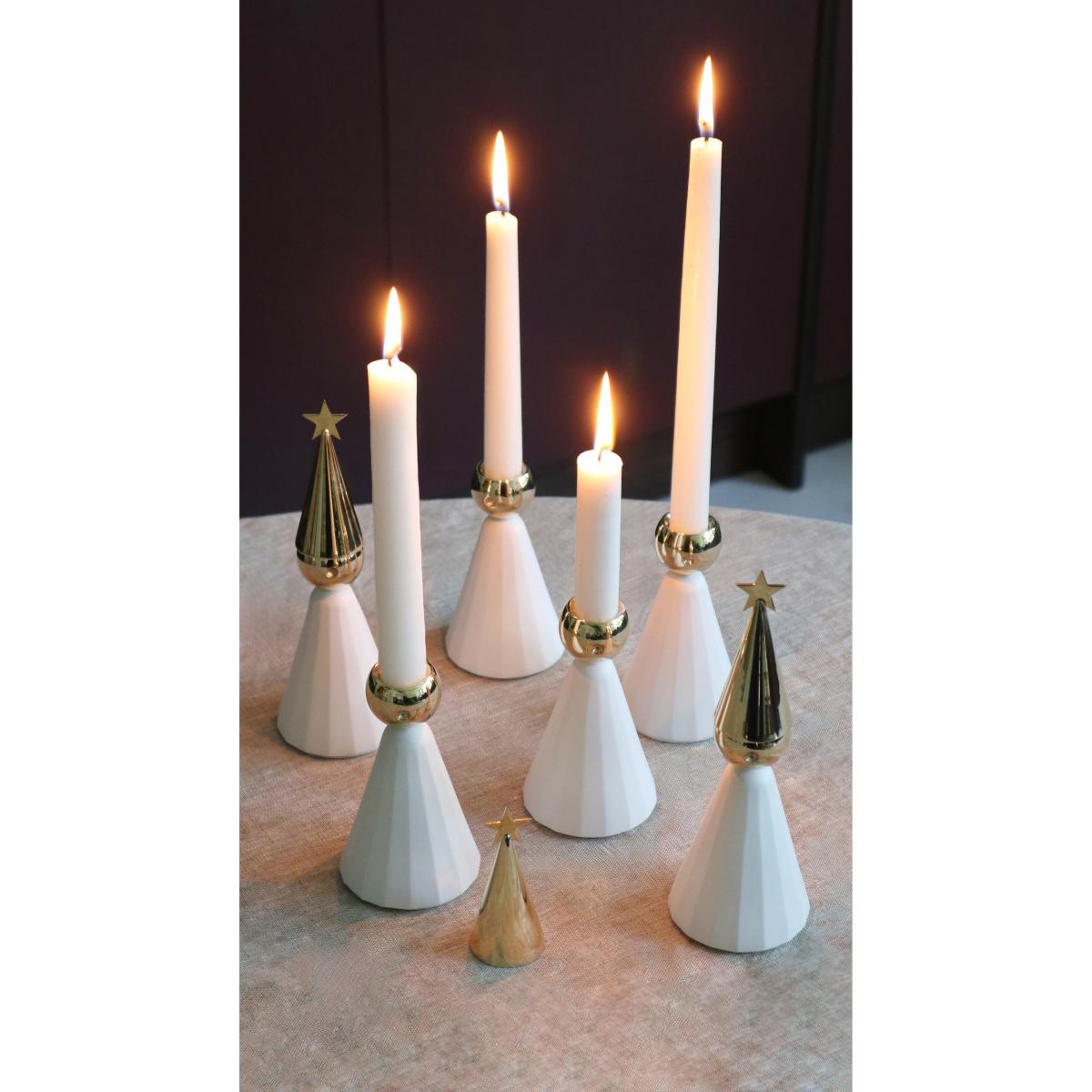 KLONG Soprano candle holder White-brass – image 5