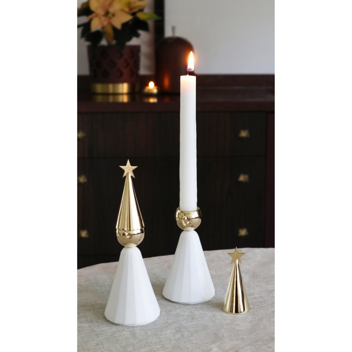 KLONG Soprano candle holder White-brass – image 8