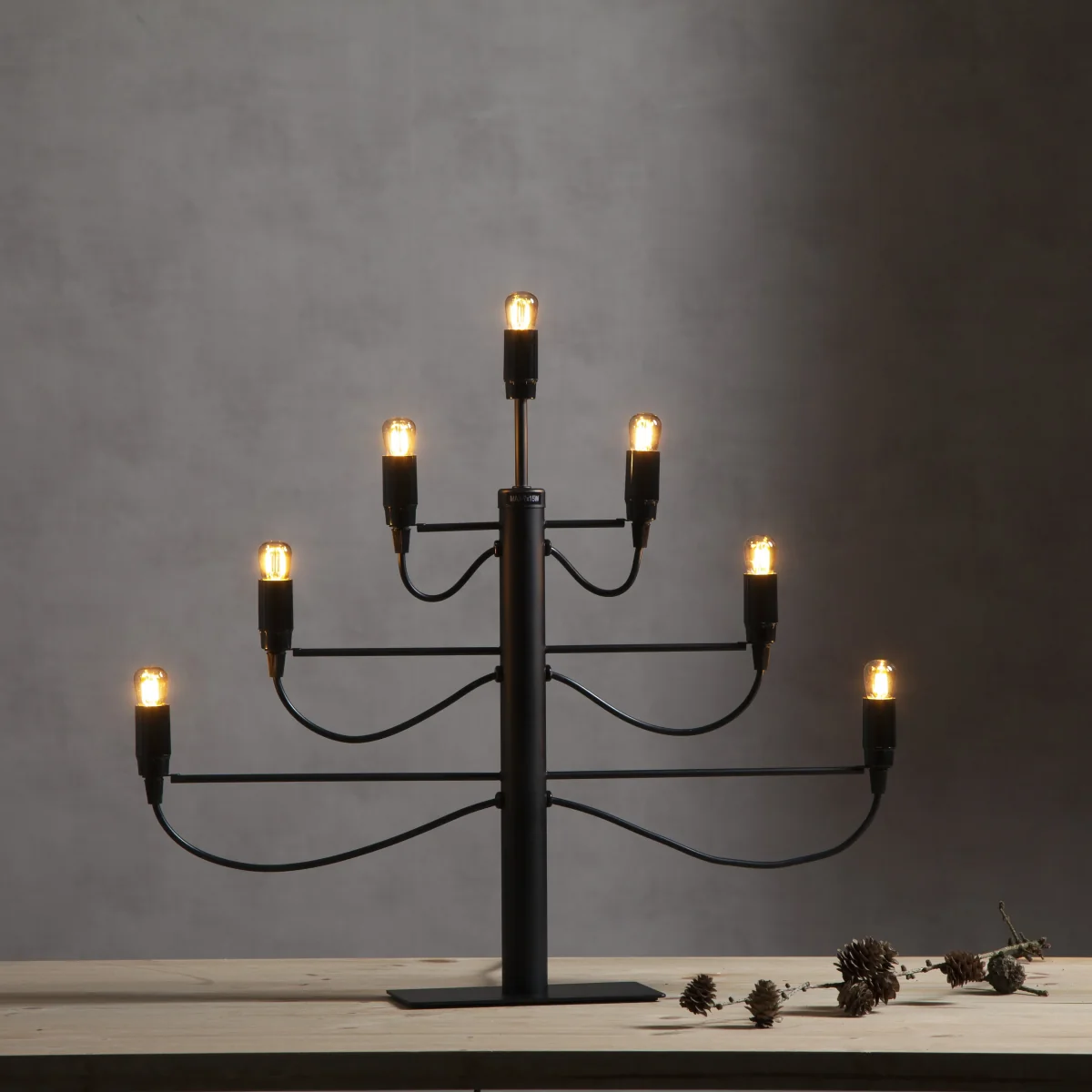 Milano electric candle holder Black – image 2