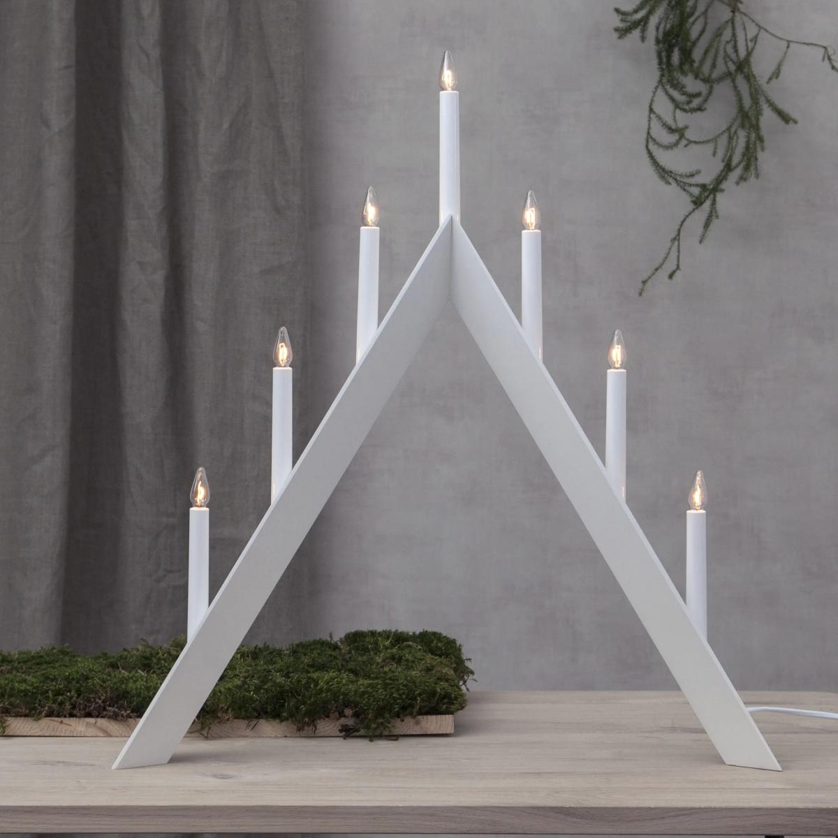 Star Trading Arrow advent candle holder 645 cm 2-pack - White White – image 3