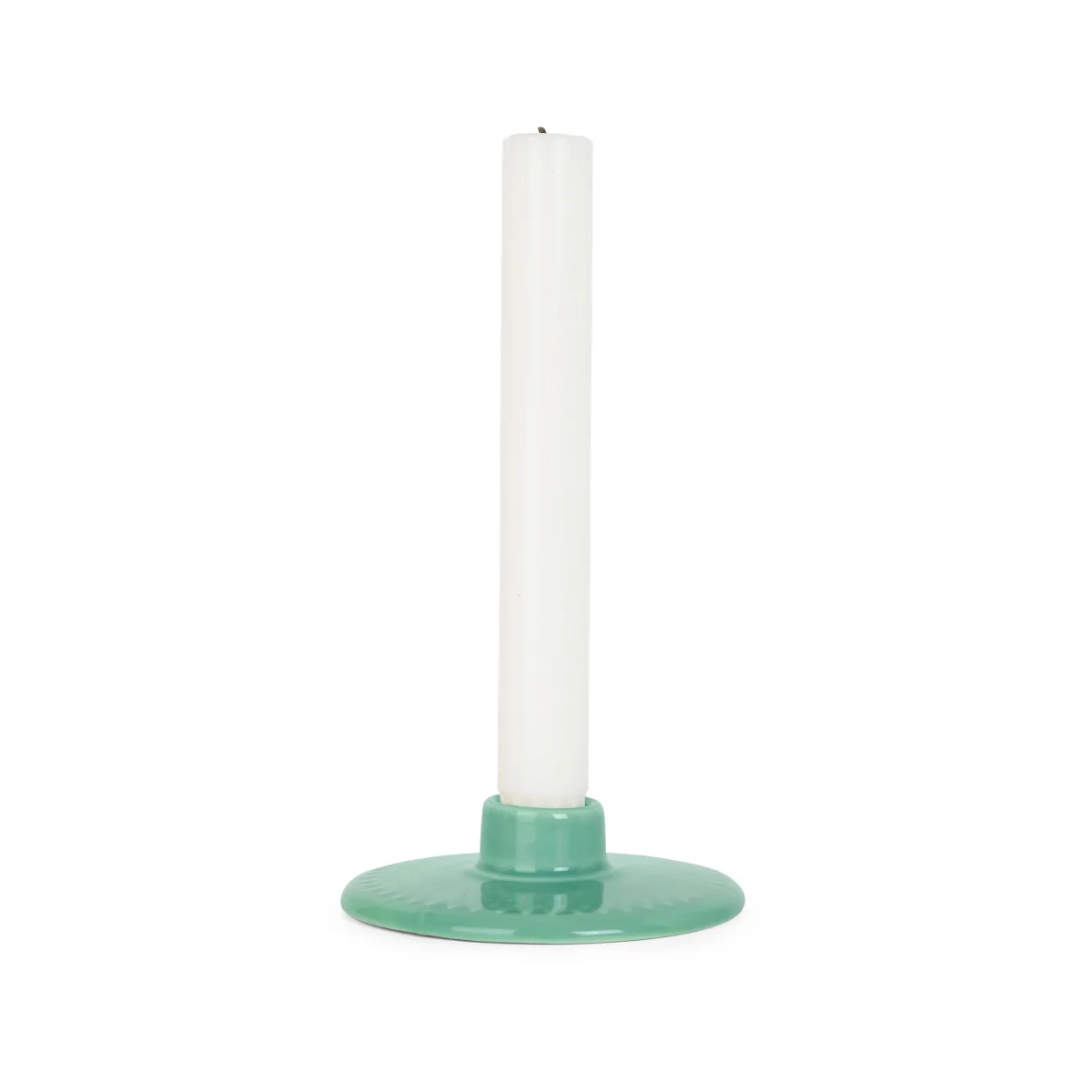 Lyngby Porcelæn Rhombe candle holder 3 cm Green – image 7