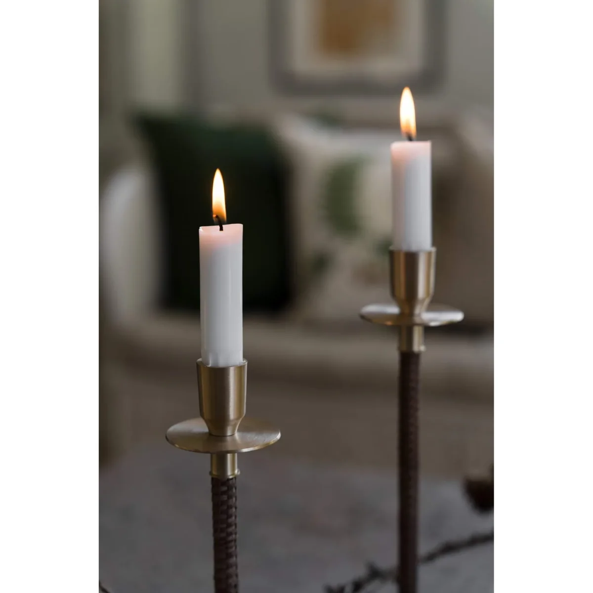 ERNST Ernst braided candleholder Brass Ø8x30 cm – image 4